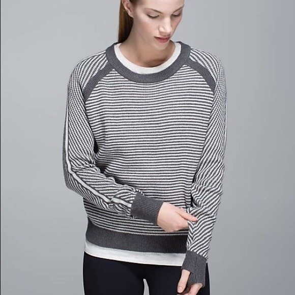 Lululemon Women's Devi Striped Sweater Pullover - Picture 1 of 5